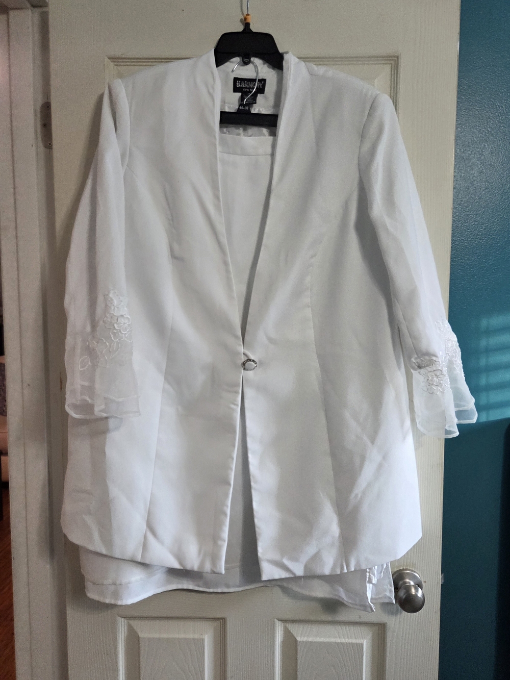 Vintage Harmony New York All-White 3-Piece Evening & Church Suit Set